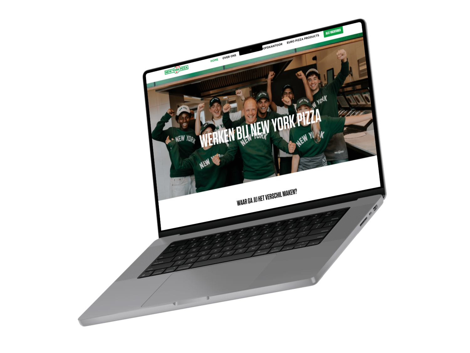 werkenbij website mockup NYP