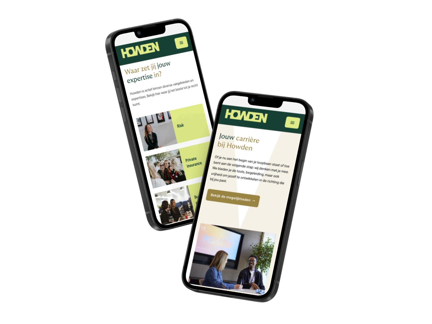 mockups website howden