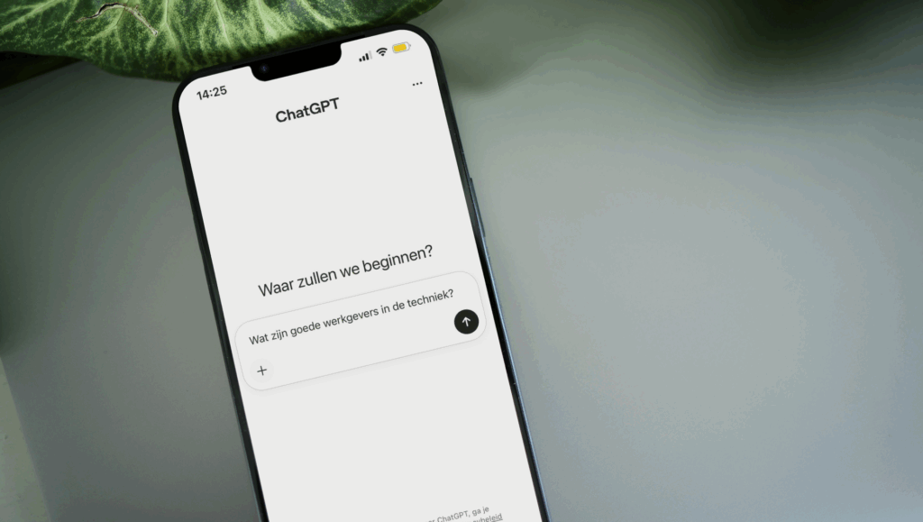 AI chatbot gesprek werkgever