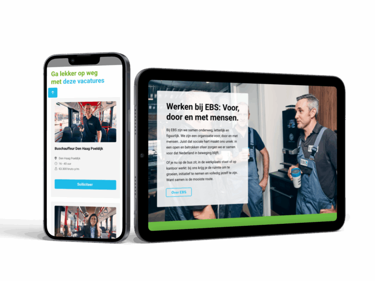 EBS werkenbij website mockup